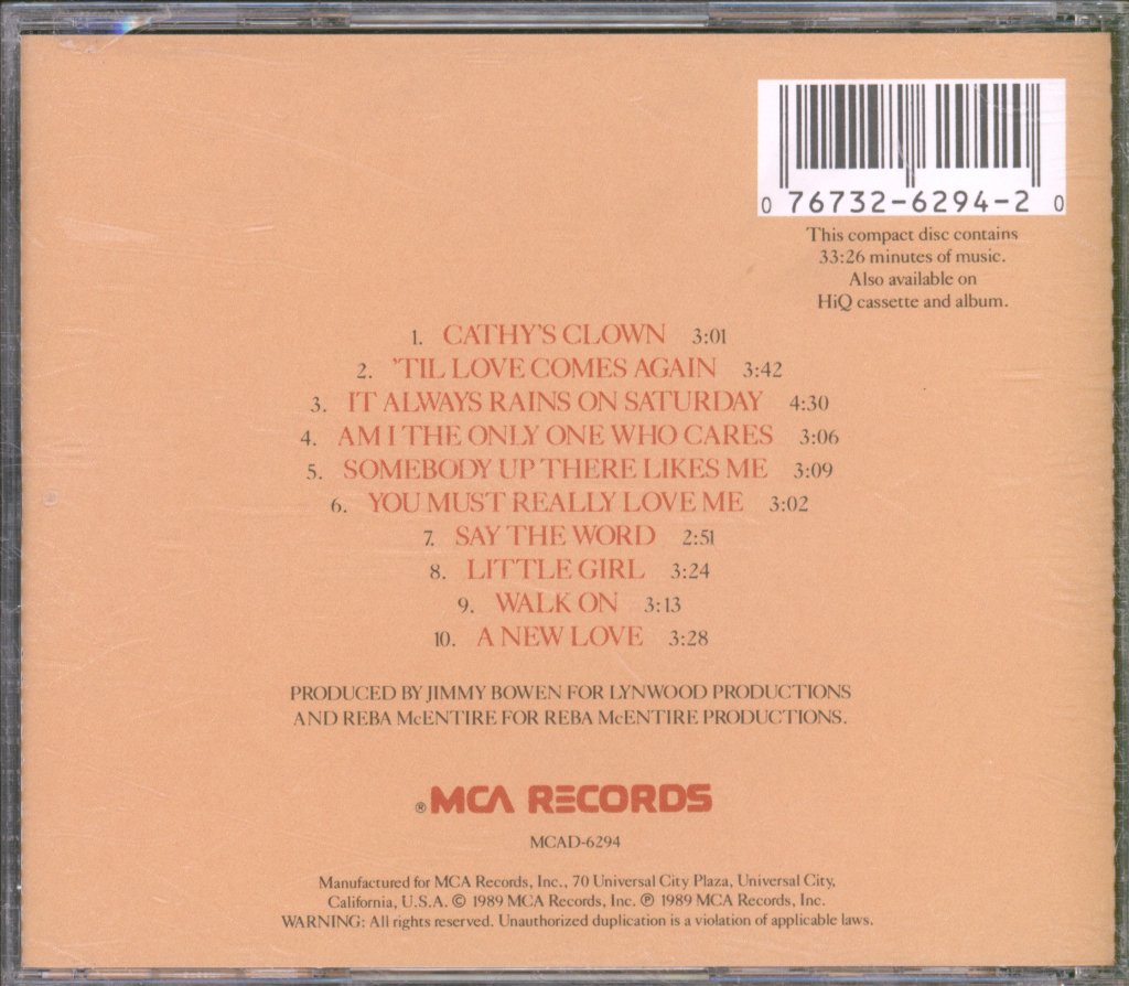 Reba McEntire - Sweet Sixteen - Cd