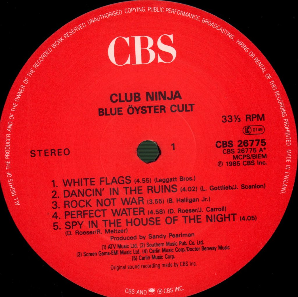 Blue Oyster Cult - Club Ninja - Lp