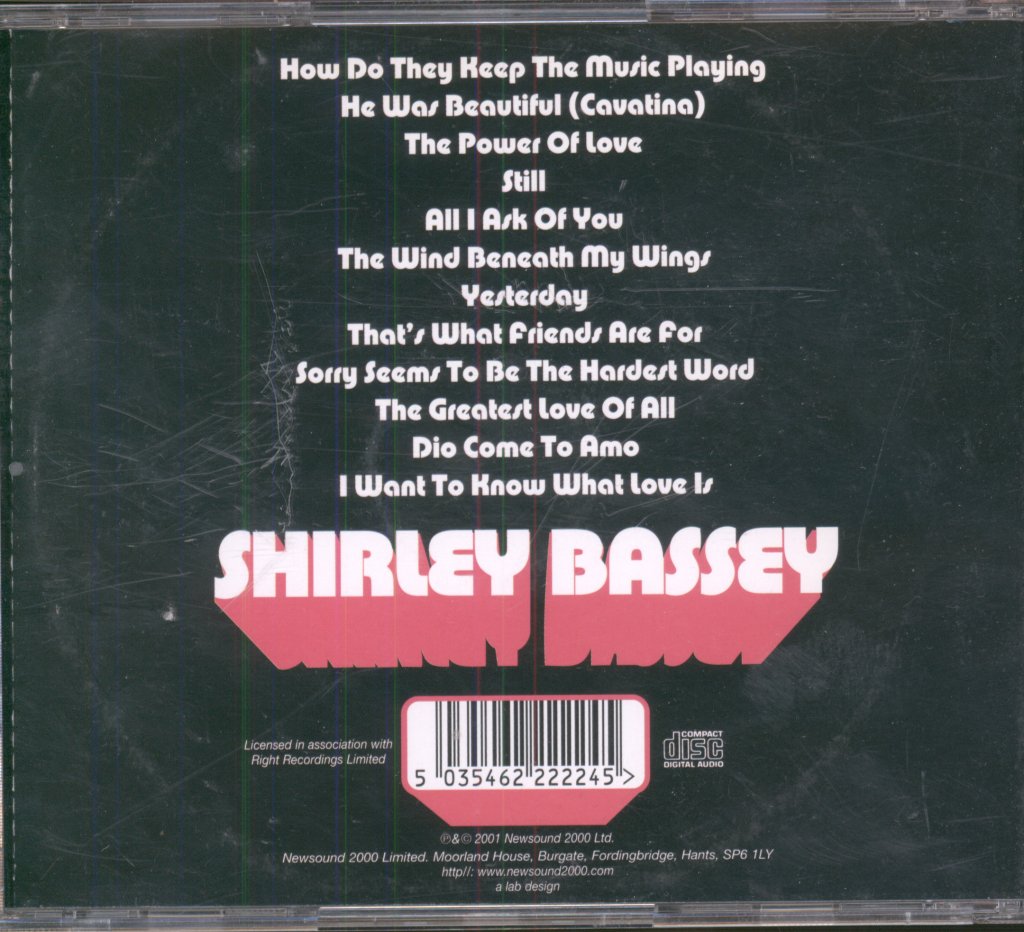 Shirley Bassey - Greatest Love - Cd