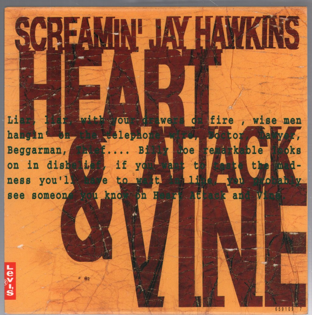 Screamin' Jay Hawkins - Heart Attack And Vine - 7 Inch