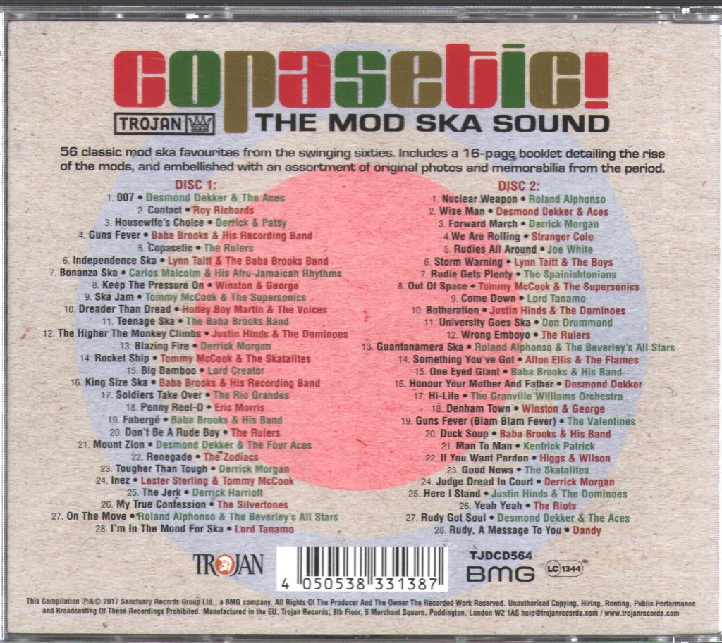 Various Artists - Copasetic! The Mod Ska Sound - Double Cd