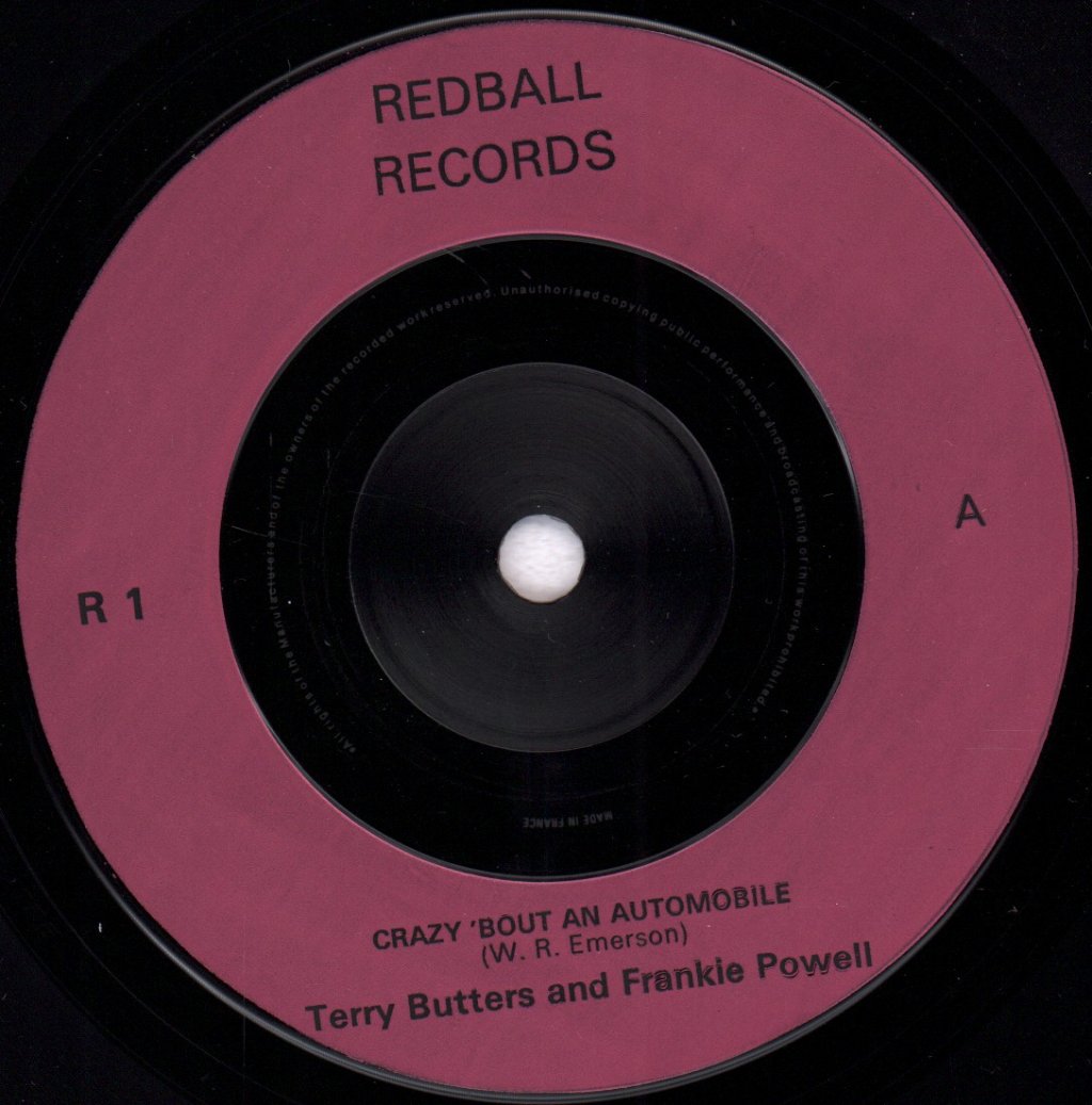 Terry Butters And Frankie Powell - Crazy Bout An Automobile - 7 Inch