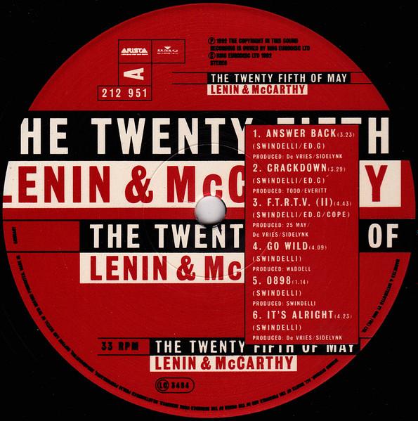 25Th Of May - Lenin & McCarthy - Lp