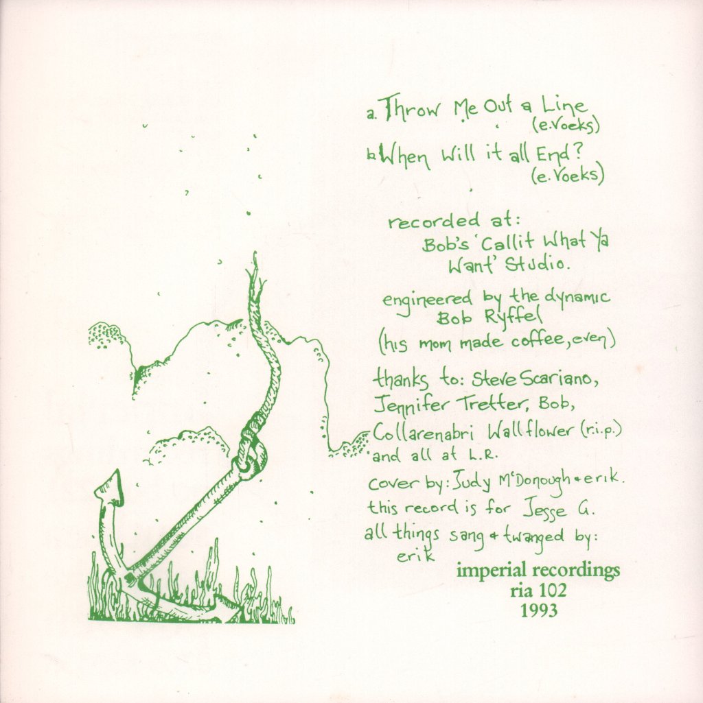 Erik Voeks - Throw Me Out A Line - 7 Inch