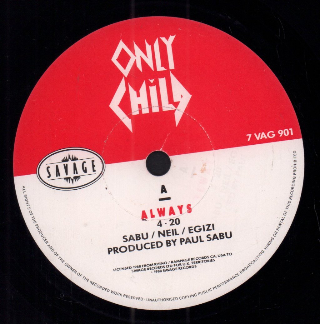 Only Child - Always - 7 Inch