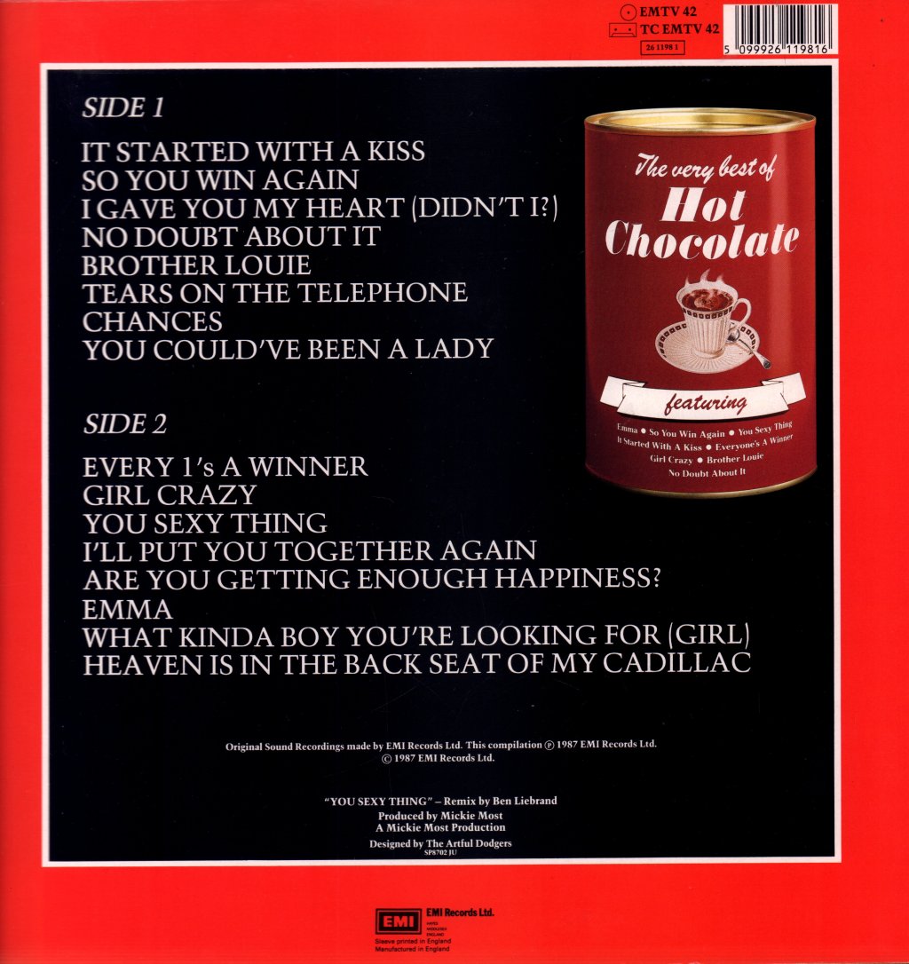 Hot Chocolate - Very Best Of - Lp