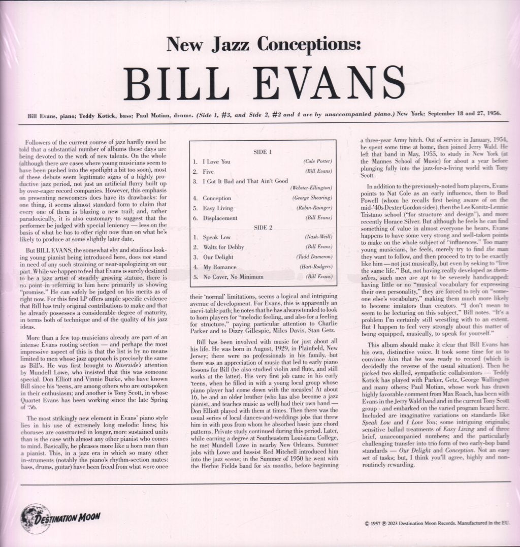 Bill Evans - New Jazz Conceptions - Lp