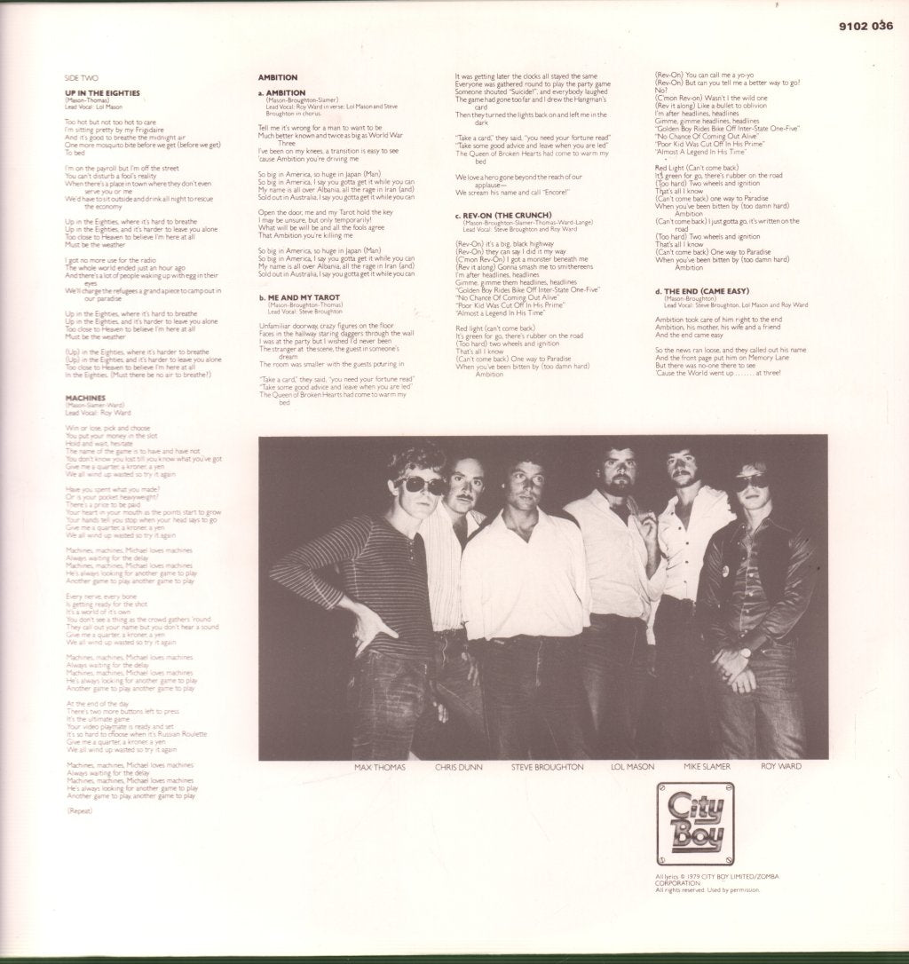 City Boy - Day The Earth Caught Fire - Lp