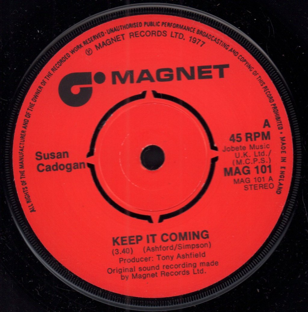 Susan Cadogan - Keep It Coming - 7 Inch