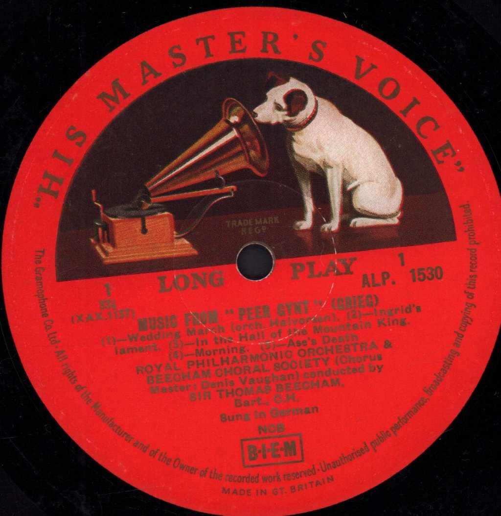 Royal Philharmonic Orchestra - grieg Music For Peer Gynt - Lp