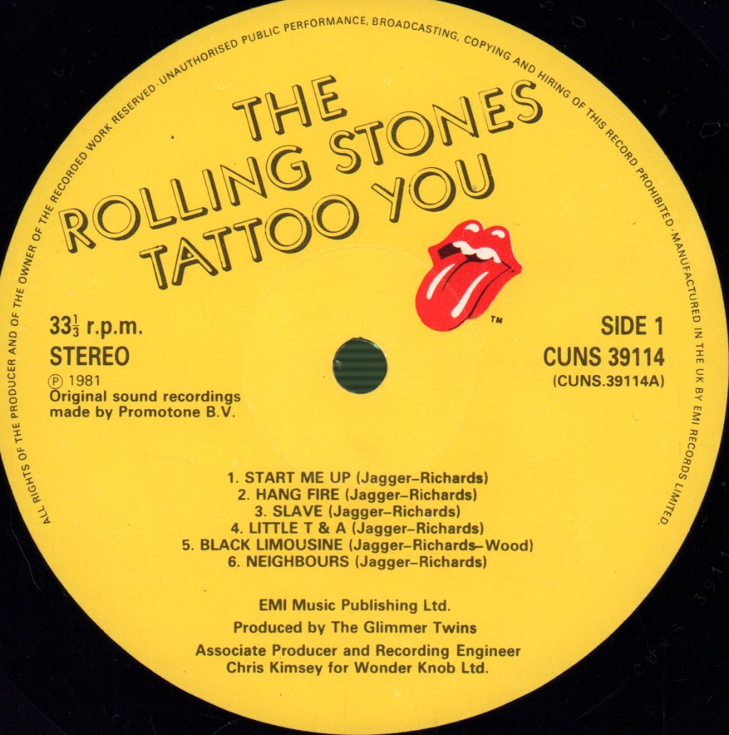 Rolling Stones - Tattoo You - Lp