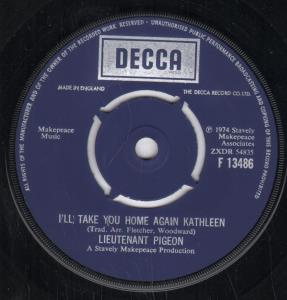 Lieutenant Pigeon - I'll Take You Home Again Kathleen - 7 Inch