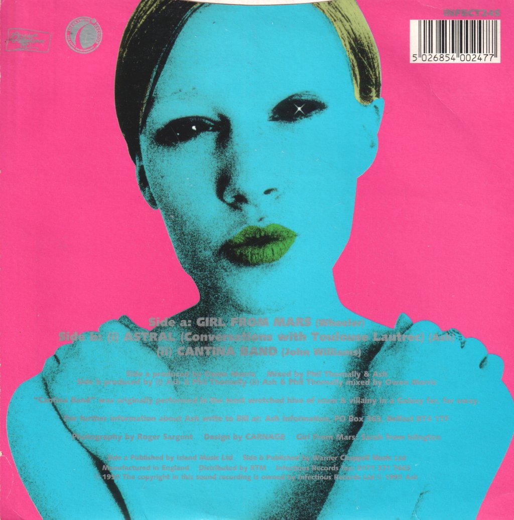 Ash (Irish Group) - Girl From Mars - 7 Inch