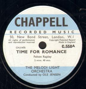 Melodi Light Orchestra - Time For Romance - 10 Inch