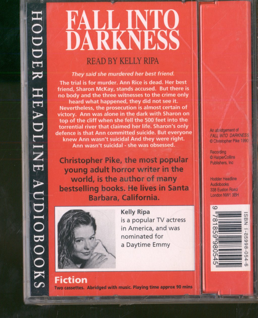Kelly Ripa - Christopher Pike - Fall into Darkness - Double Cassette