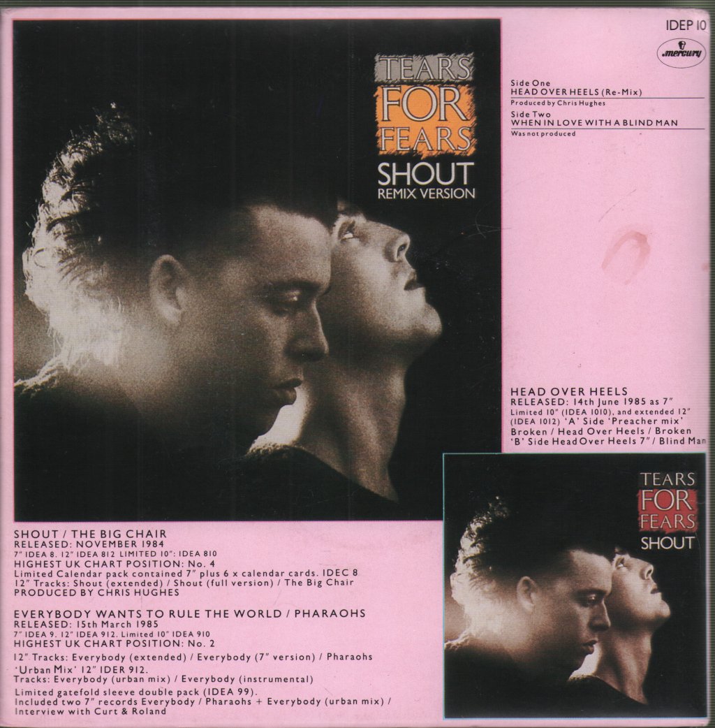 Tears For Fears - Head Over Heels - 7 Inch