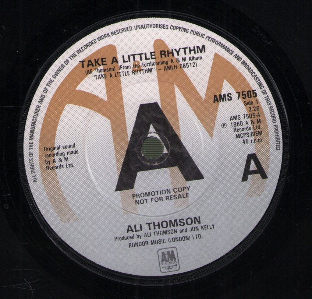 Ali Thomson - Take A Little Rhythm - 7 Inch
