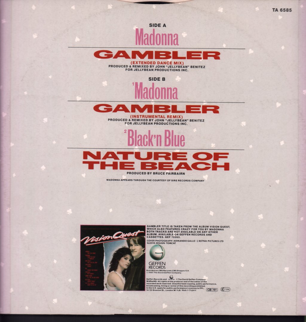 Madonna - Gambler - 12 Inch