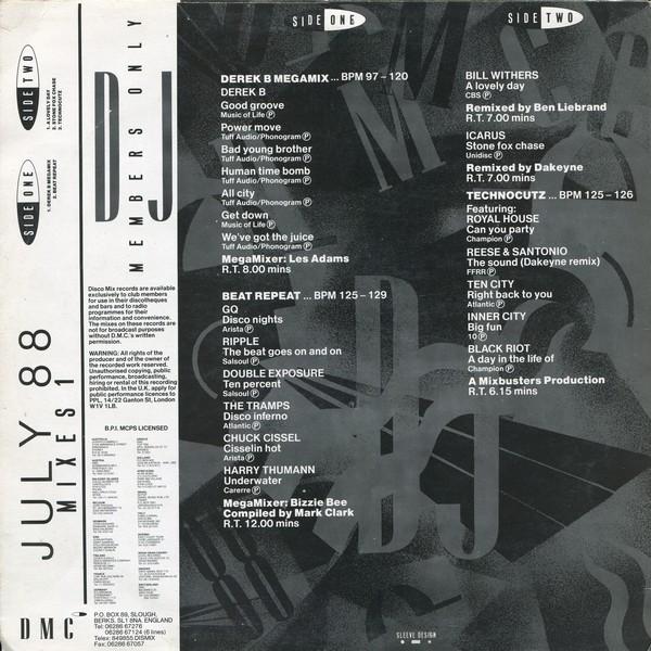 Various Artists - July 88 Mixes 1 - 12 Inch