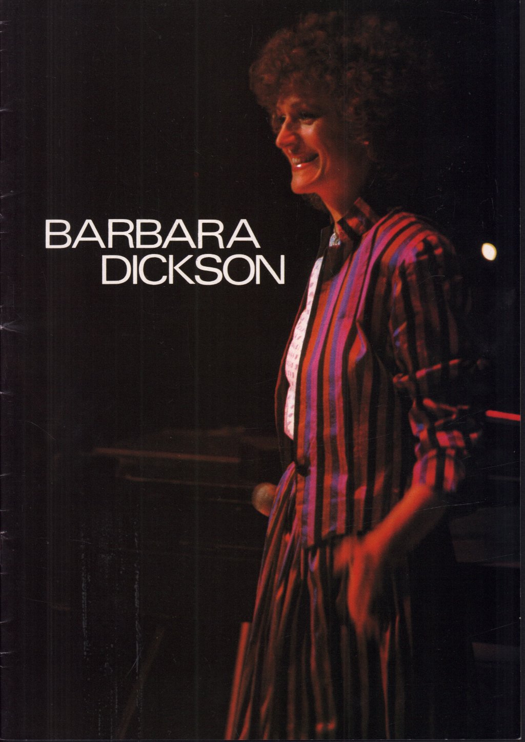 Barbara Dickson - all for a song tour - Tour Programme