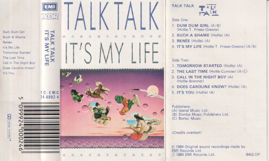 Talk Talk - It's My Life - Cassette