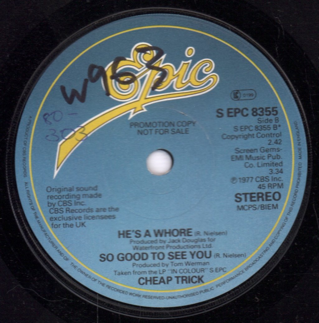 Cheap Trick - I'll Be With You Tonight - 7 Inch