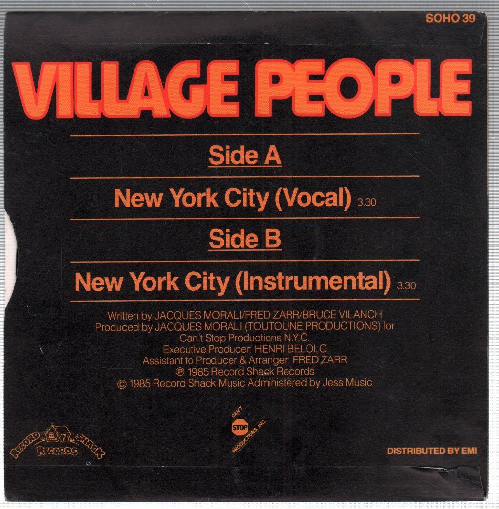 Village People - New York City - 7 Inch