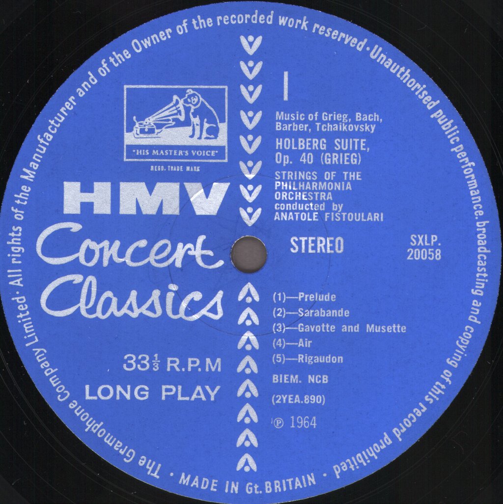 Anatole Fistoulari / Efrem Kurtz - Philharmonia Strings - Lp