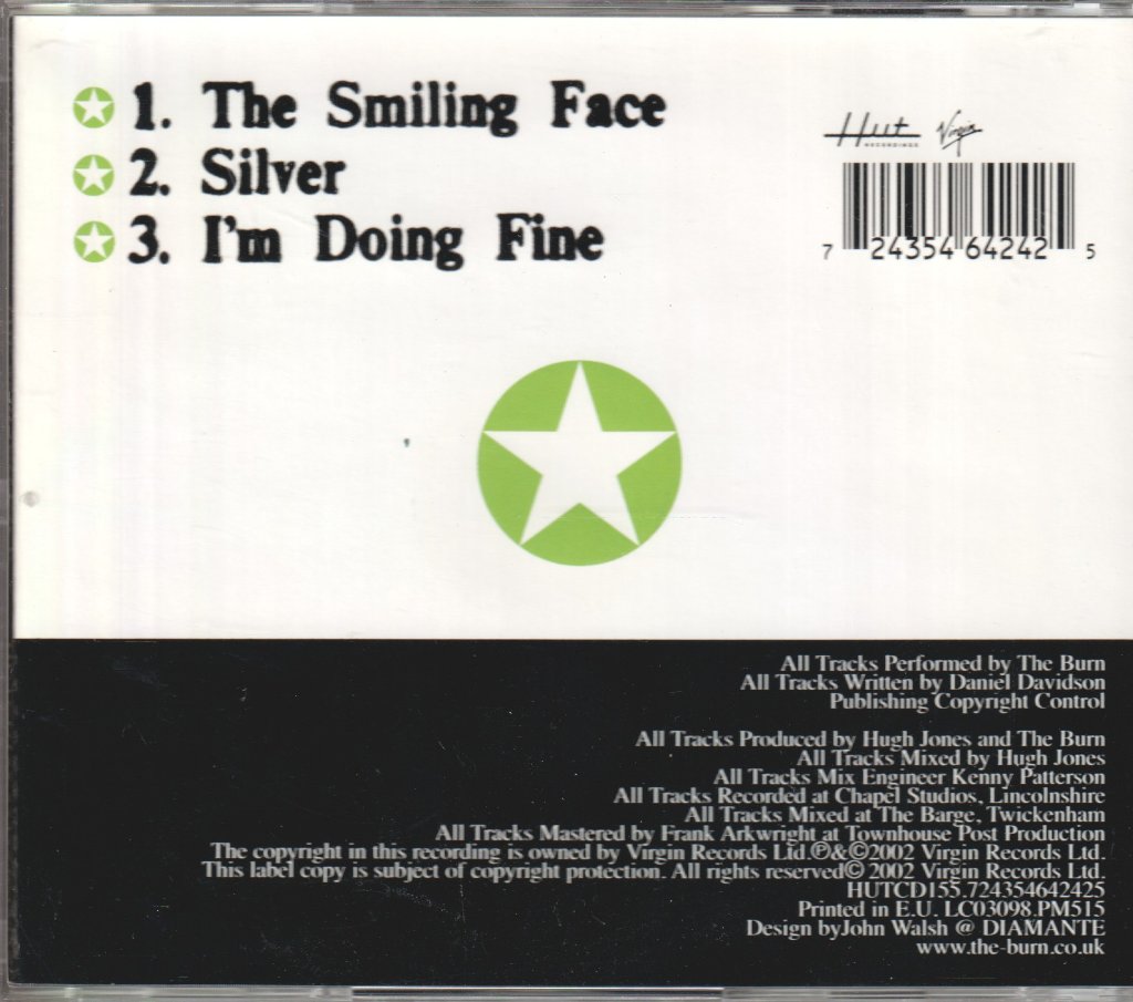 Burn - Smiling Face - Cd