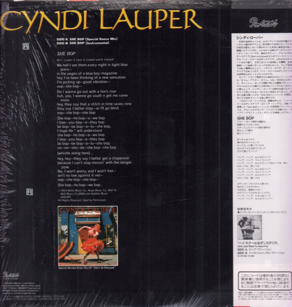 Cyndi Lauper - She Bop - 12 Inch