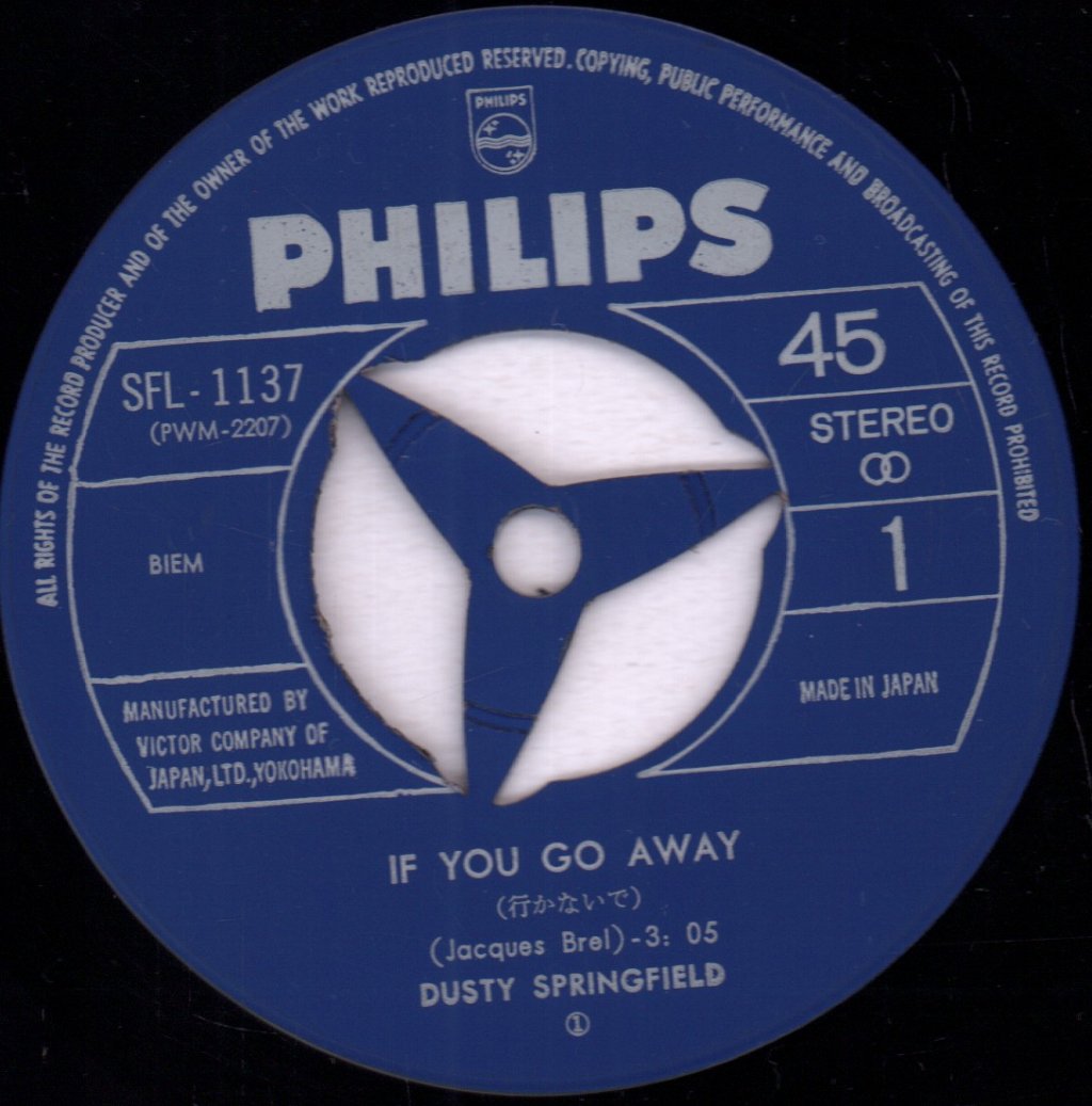 Dusty Springfield - If You Go Away - 7 Inch