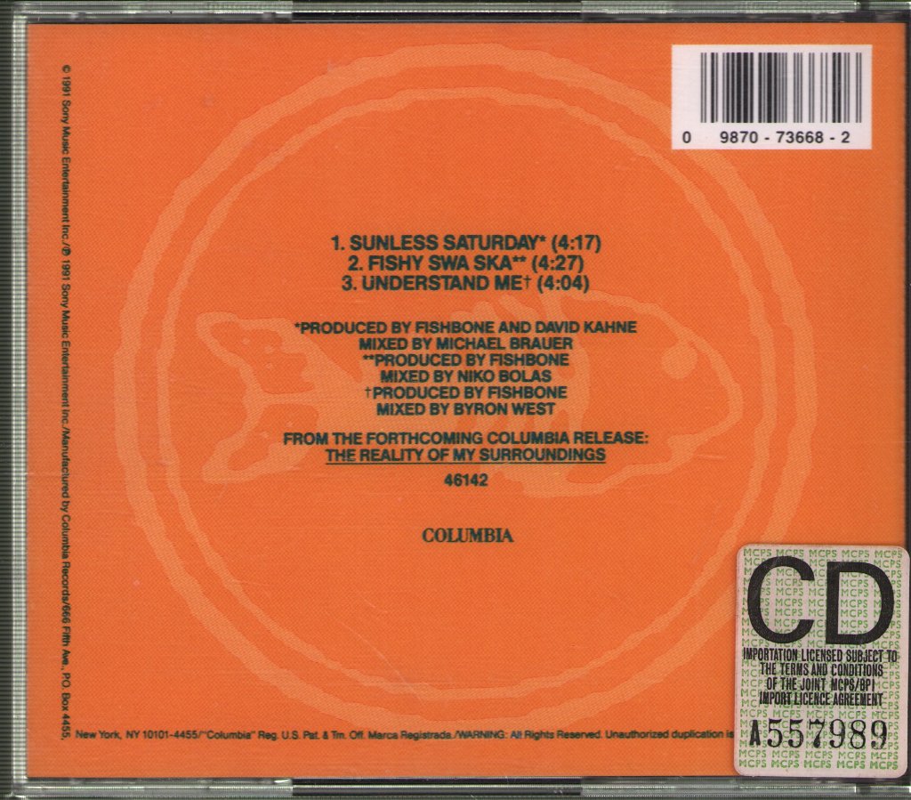 Fishbone - Sunless Saturday - Cd