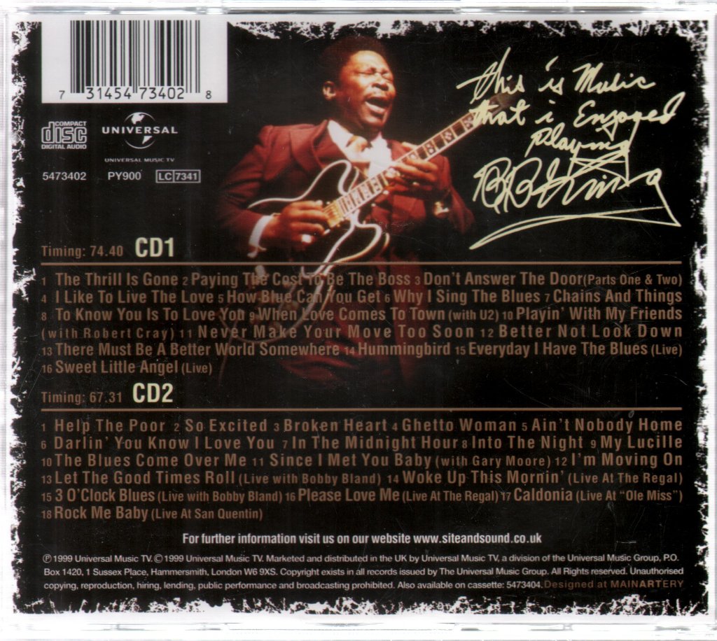 B.B. King - His Definitive Greatest Hits - Double Cd