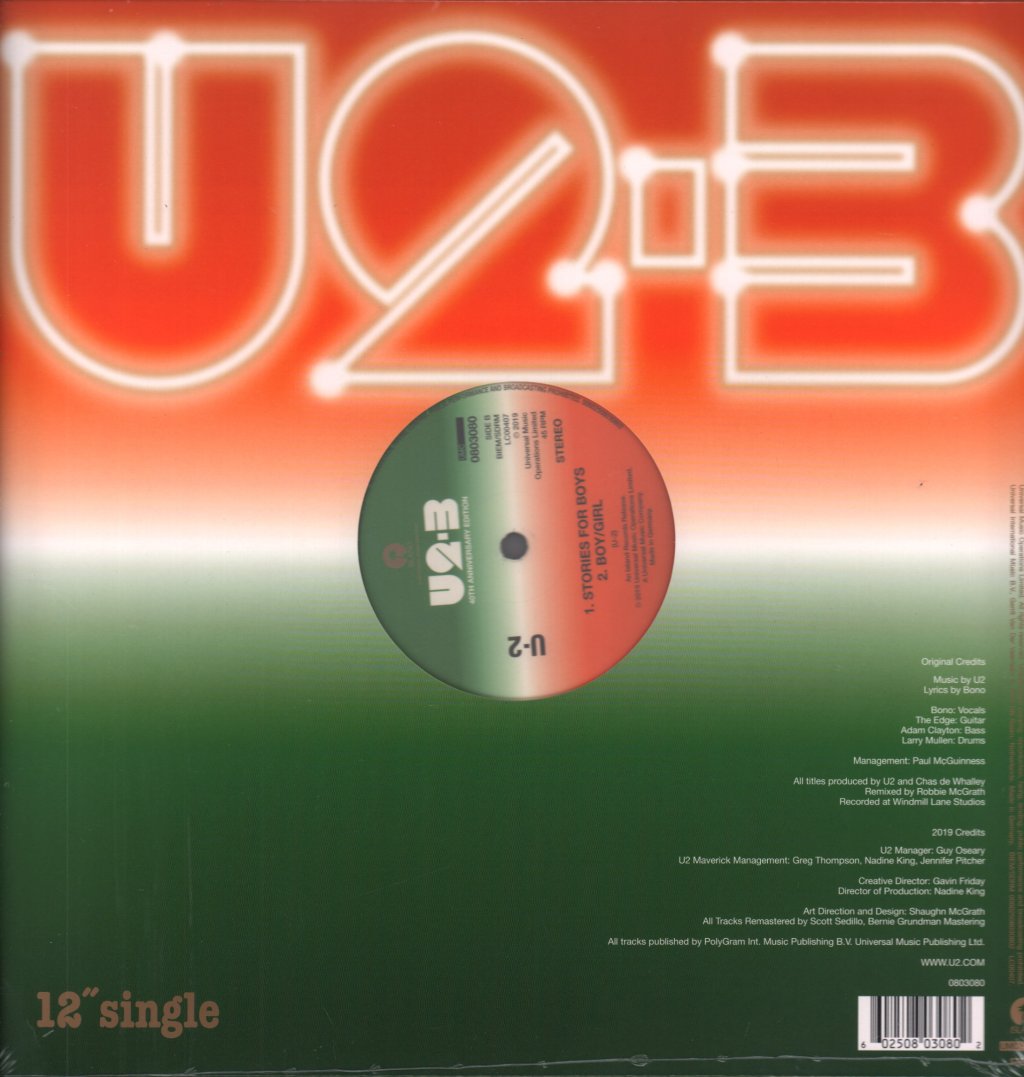 U2 - Out Of Control - 12 Inch