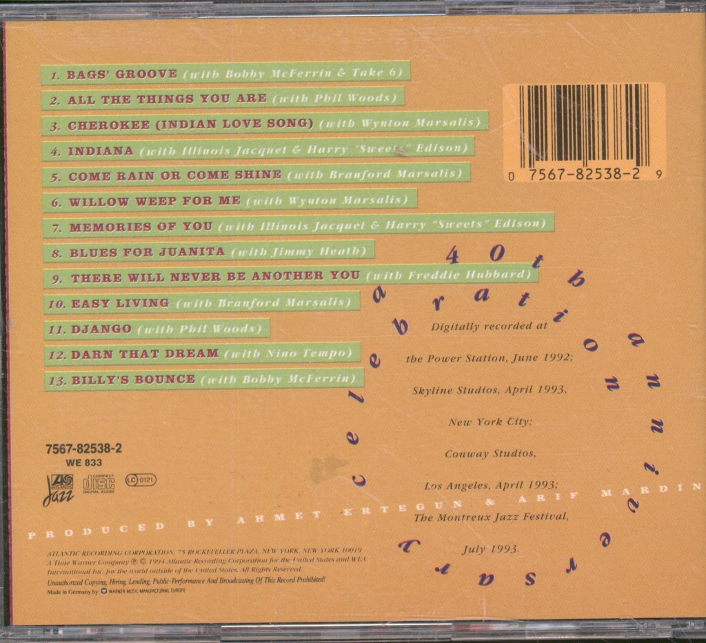 Modern Jazz Quartet - MJQ & Friends (A 40th Anniversary Celebration) - Cd