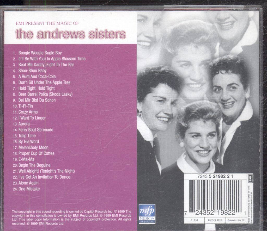 Andrews Sisters - EMI Presents The Magic Of The Andrews Sisters - Cd