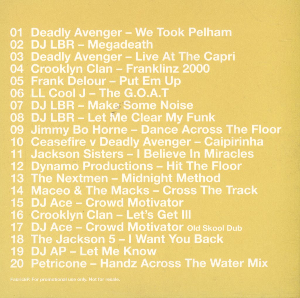 Deadly Avenger - FabricLive. 04 - Cd