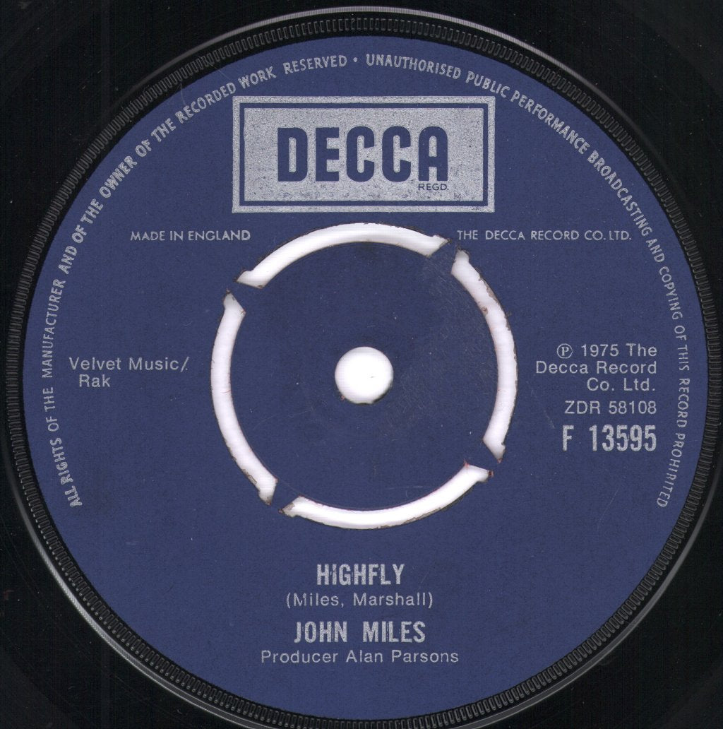 John Miles - Highfly - 7 Inch
