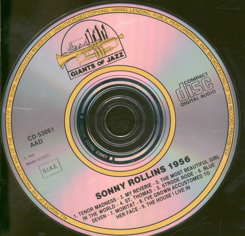 Sonny Rollins - 1956 Tenor Madness - Cd