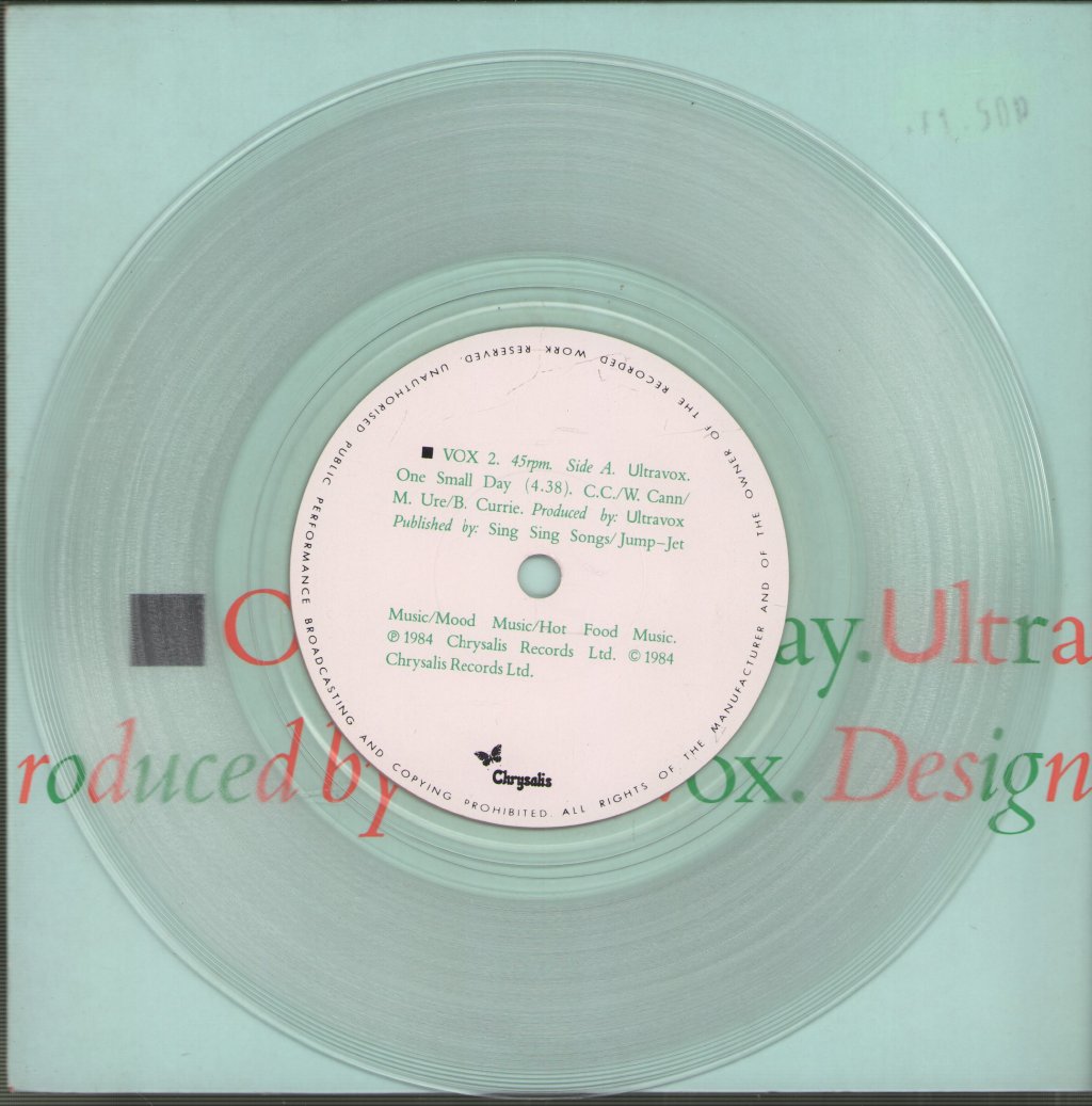 Ultravox - One Small Day - 7 Inch