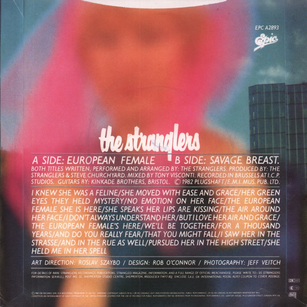 Stranglers - European Female - 7 Inch