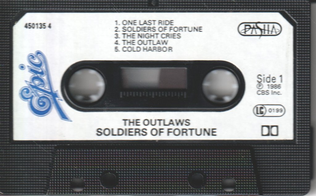 Outlaws (Country Group) - Soldiers Of Fortune - Cassette