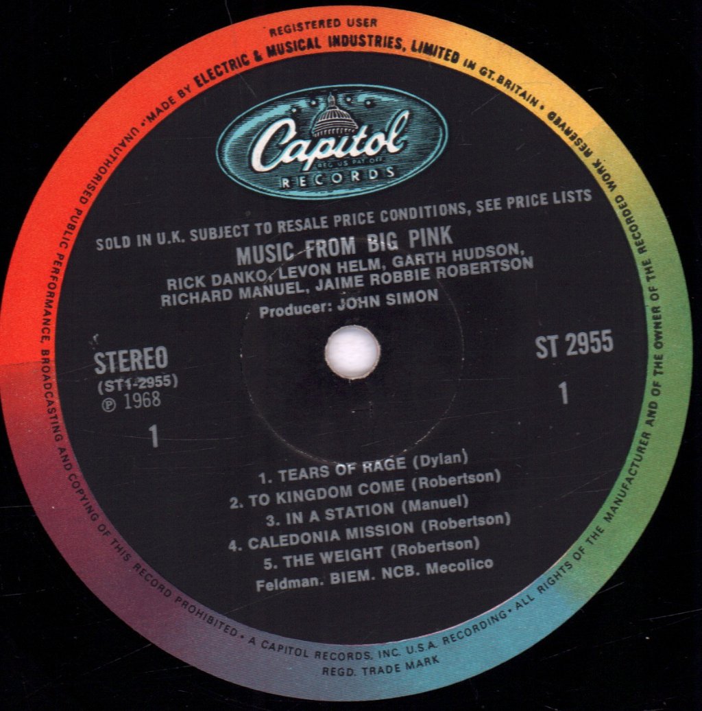 Band - Music From Big Pink - Lp