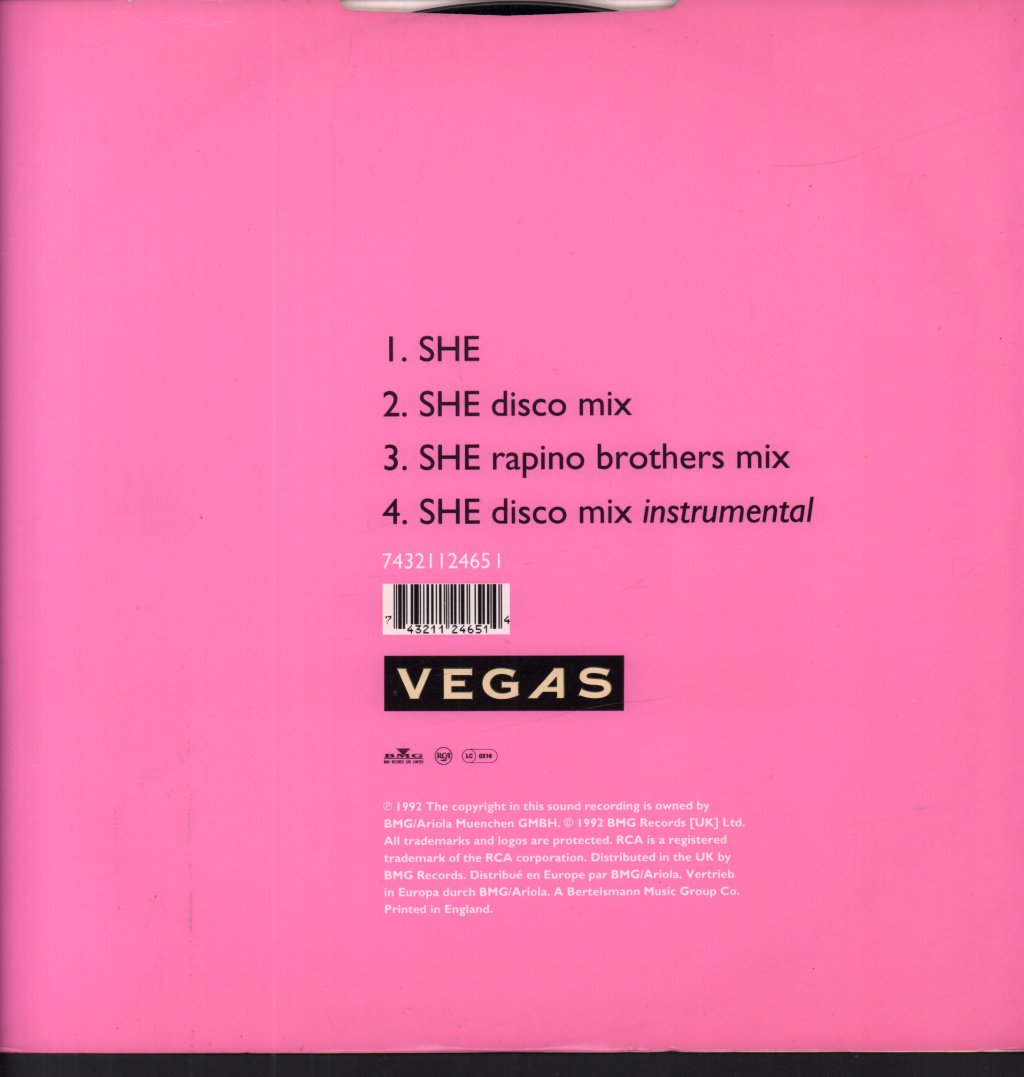 Vegas - She - 12 Inch