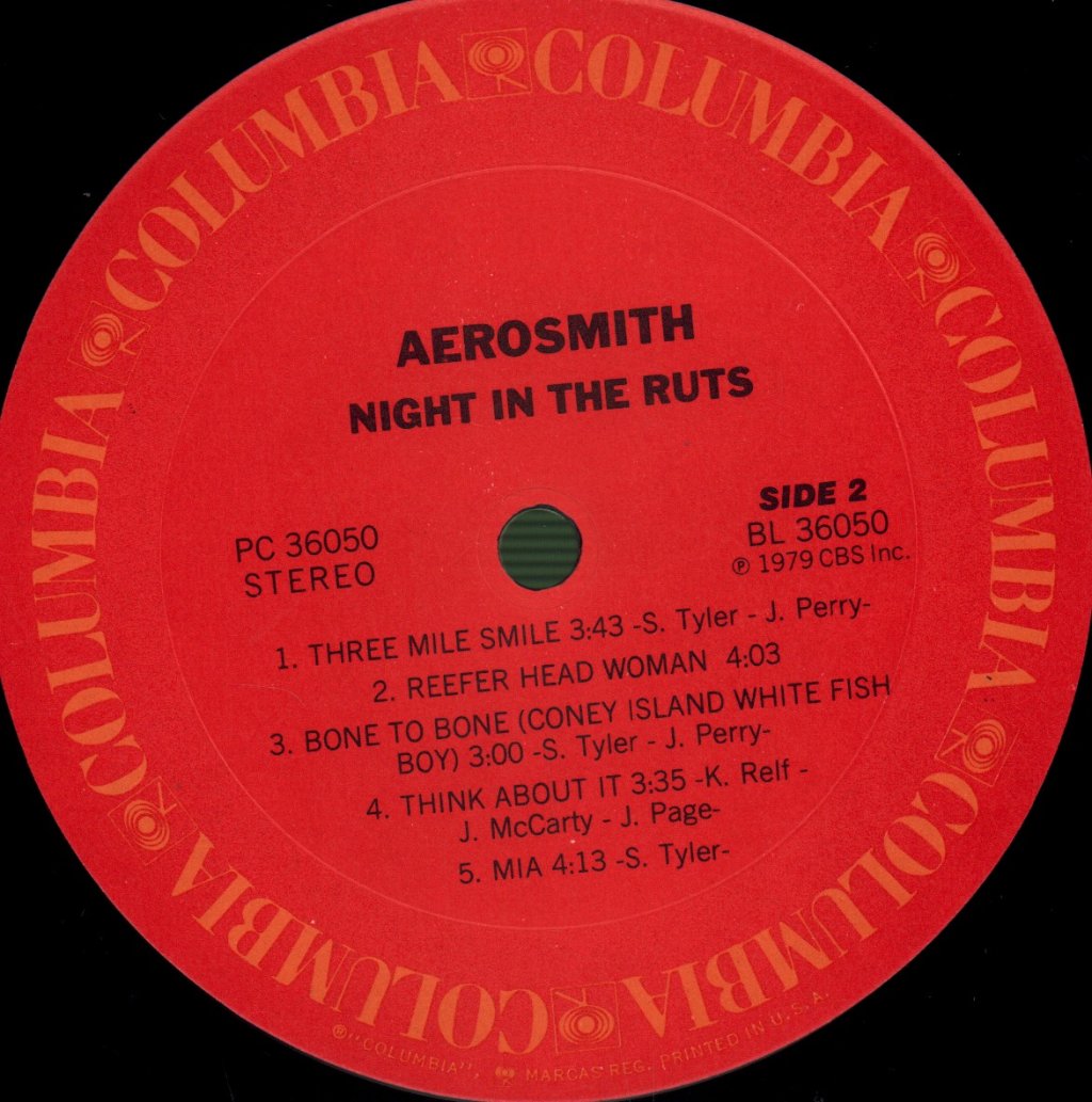 Aerosmith - Night In The Ruts - Lp