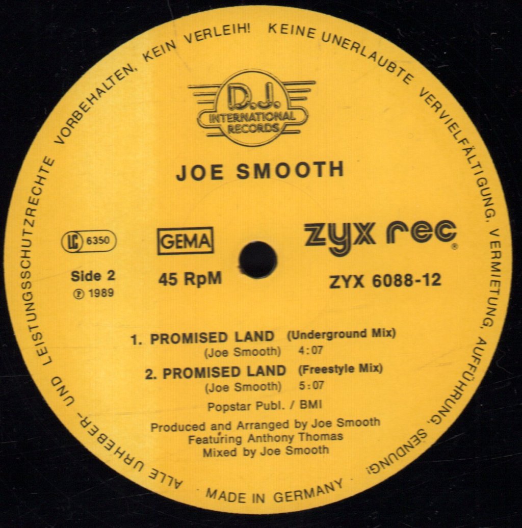 Joe Smooth - Promised Land - 12 Inch