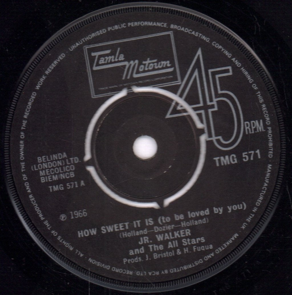 Junior Walker And The All Stars - How Sweet It Is - 7 Inch