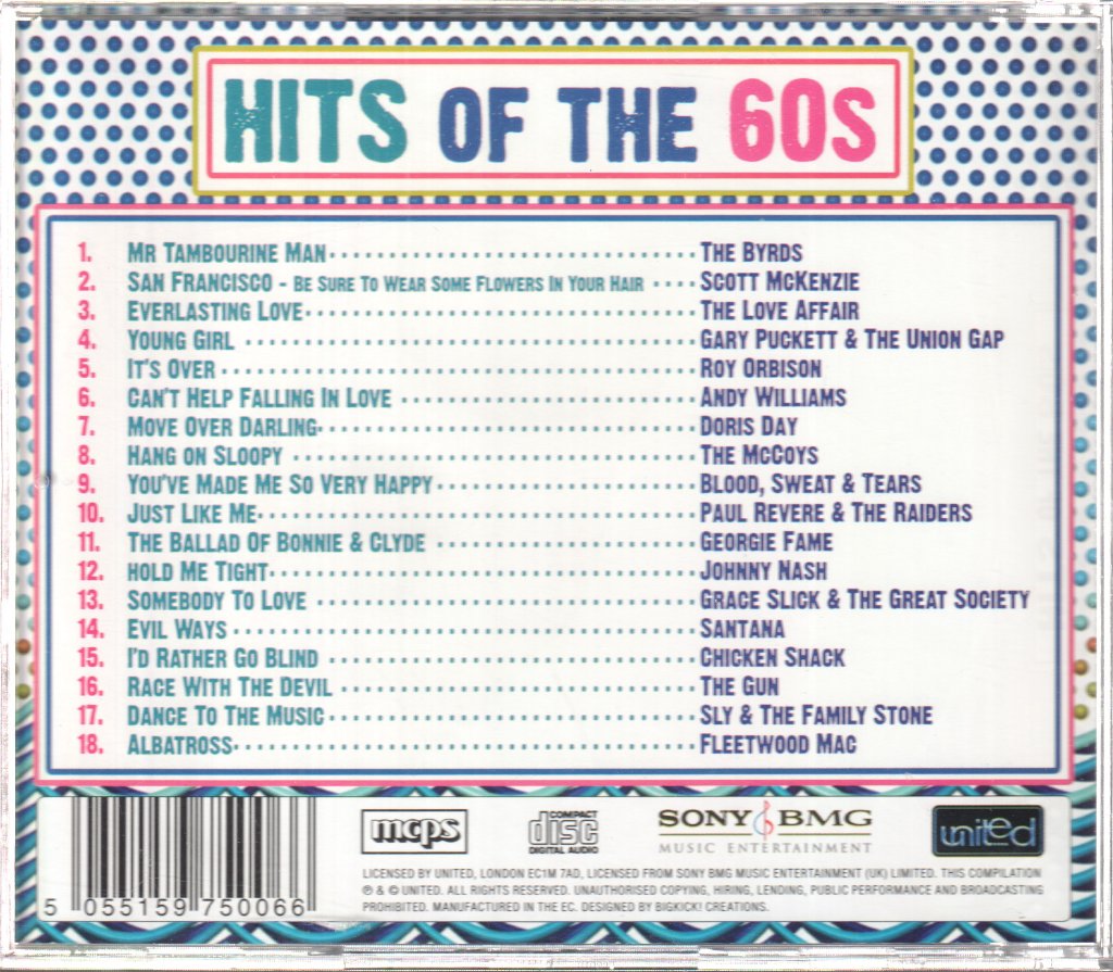 Various Artists - Hits Of The 60s - Cd