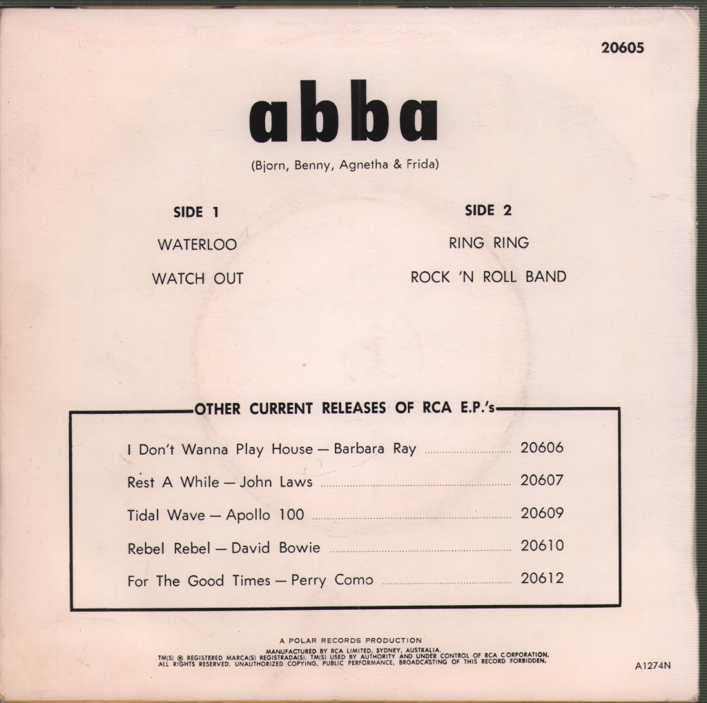 ABBA - Waterloo - 7 Inch