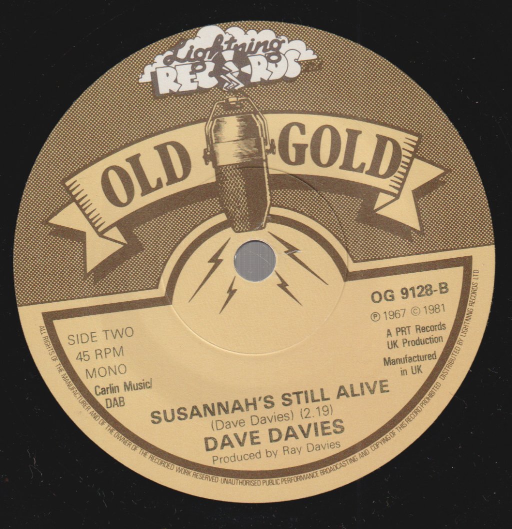 Dave Davies - Death Of A Clown / Susannah's Still Alive - 7 Inch